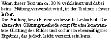 Beispiel: Verkleinerung mit alternativer Glättung