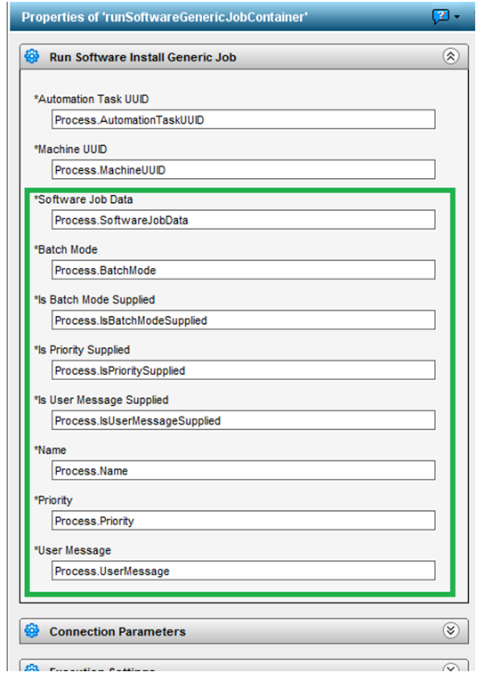 Properties tab of Generic