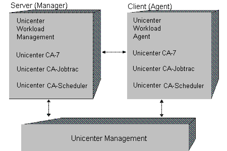 cross-platform scheduling using manager/agent model