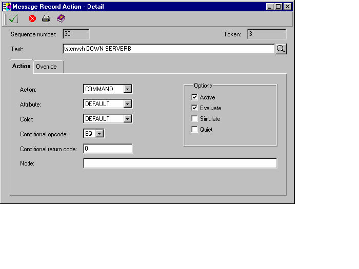 This diagram shows "tstenvsh DOWN SERVERB" in the search text box.