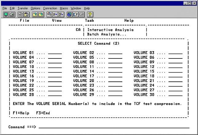 The Exclude Command (1) panel