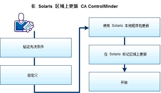 如何在 Solaris 区域上更新 CA ControlMinder