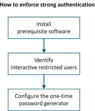 The strong authentication process seen from the user's point of view