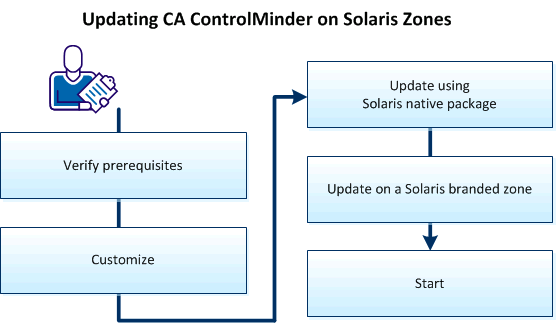 How to update CA ControlMinder on Solaris Zones