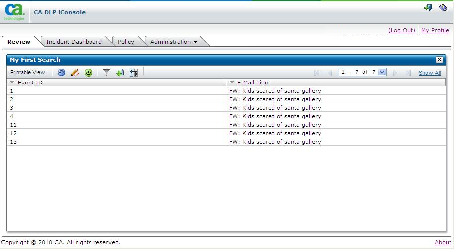 iconsole seach definition example