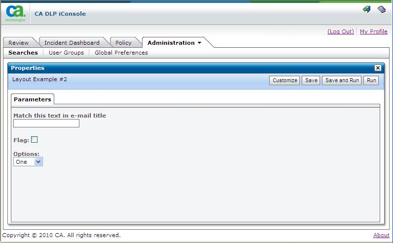 col row example search definition screen