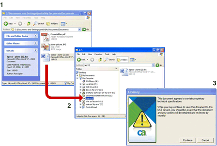 warning usb copy