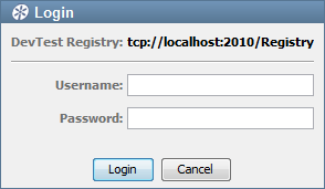 Login dialog box