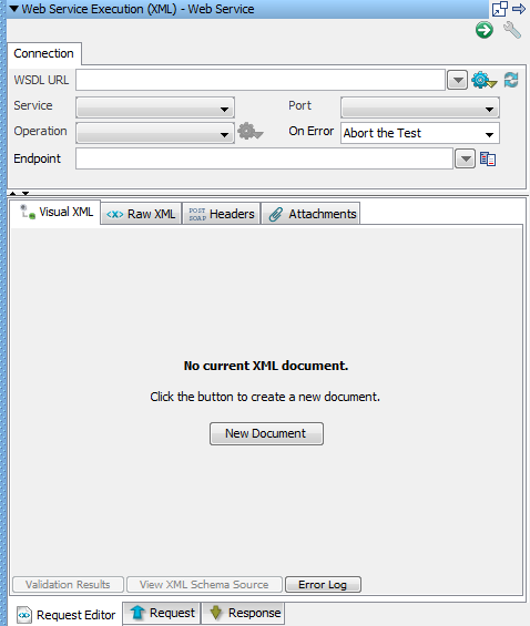 Screenshot of Web Service Execution (XML) editor for Tutorial 7