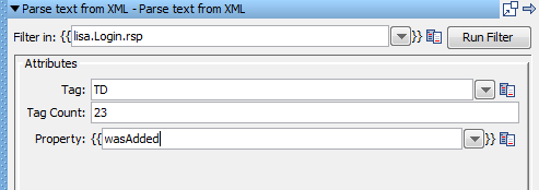 Parse Text from XML Filter