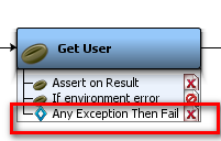 Get User step with an assertion highlighted