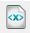 Icon - page with XML symbols