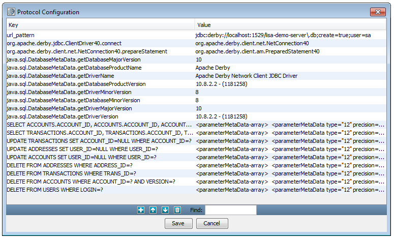 Screen capture of Protocol Configuration dialog.