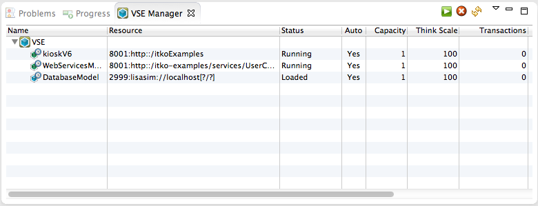 VSE Manager View panel