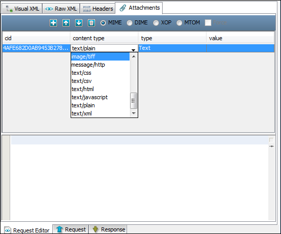 Editeur Attachments Editor (Editeur de pièces jointes)