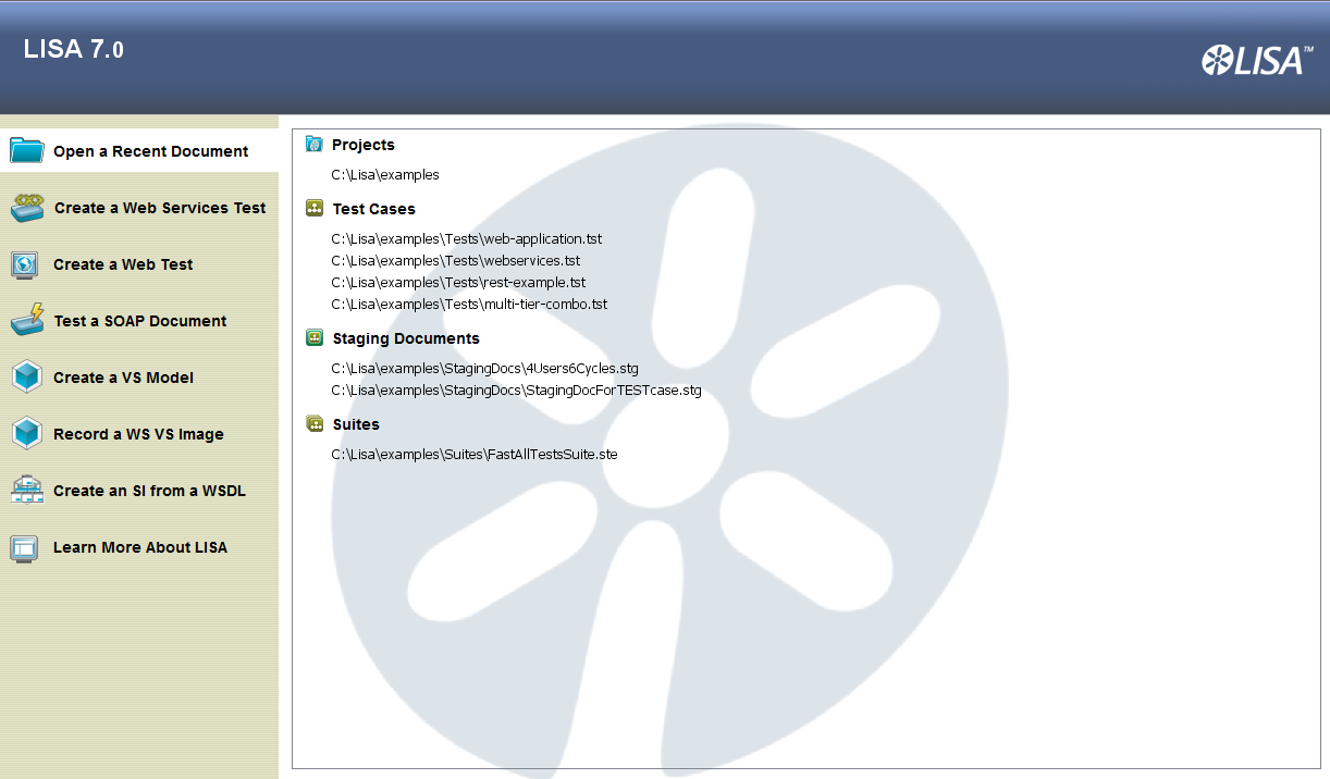 ［クイック スタート］ウィンドウ