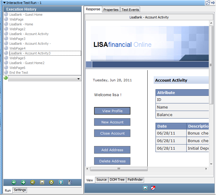 チュートリアル 6 の ITR 実行のスクリーンショット