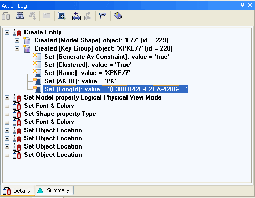 Action Log Details Pane_Viewing Property Details