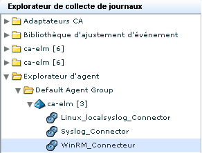 WinRM_Connector appears under the default agent in Agent Explorer.