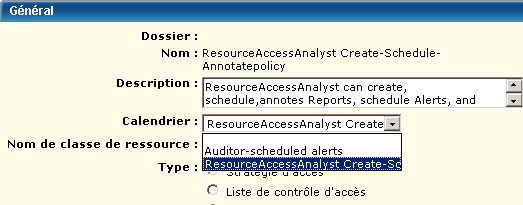 Si vous nommez le calendrier avec du texte utilisé dans le nom de la stratégie à laquelle il s'applique, il sera plus facile à retrouver dans la liste déroulante Calendrier.