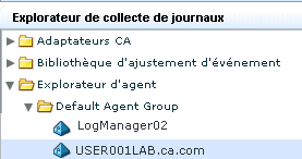 Dossier Explorateur d'agent - Affichage des agents et des groupes