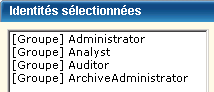 AdministrateurArchive peut se connecter à CA Enterprise Log Manager.