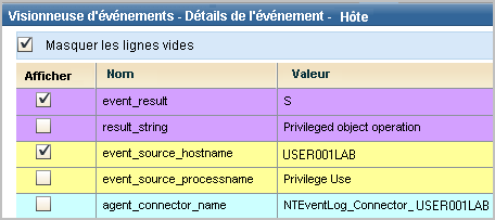 Result_string indique une opération d'objet privilégié.