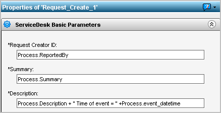 The Description field says: Process.Description + "Time of event = "+Process.event_datetime