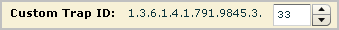 The last node, 33, is what users enter for custom trap ID in this example.