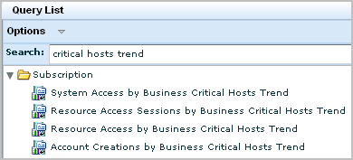 Three queries with Business Critical Hosts trend are shown.