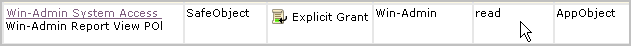 The example gratns Win-Admin read access to AppObject.