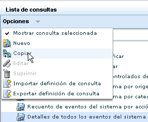 Seleccione la opción de copia con la opción Detalles de todos los eventos del sistema seleccionada.
