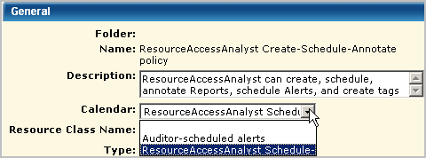 If you name the calendar with text used in the name of the policy it applies to, it is easy to find in the Calendar drop-down list.