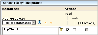 The system access policy for the user in this scenario allows the user to view all resources, where limitations are defined with filters.