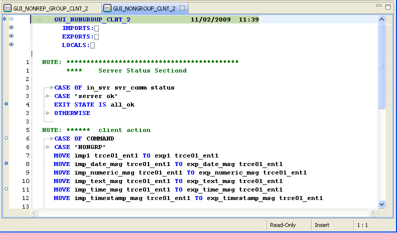 New PAD Code View Editor