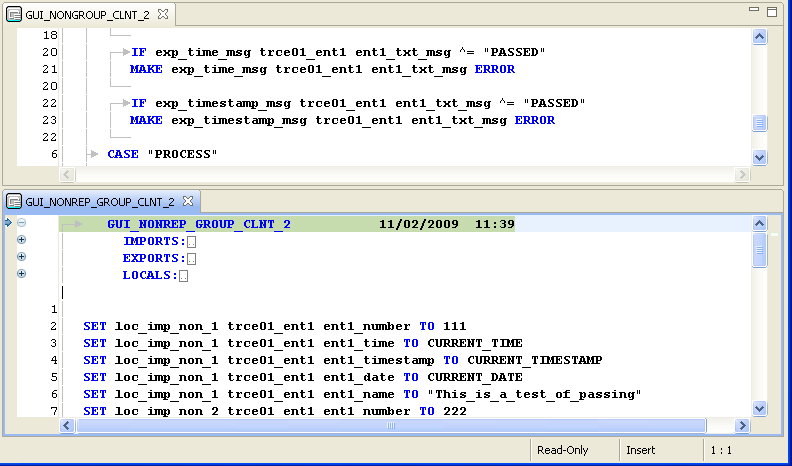 Tiled PAD Code View Editors
