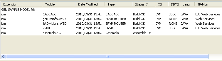 Build OK message in the Build Tool
