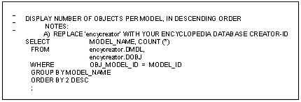 Size of models and number of objects