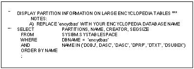 Number of tablespace partitions or segmented tablespaces