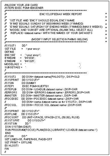 JCL to execute the FOCEXEC