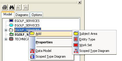 Model Objects in the Tree View