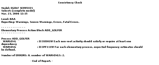 Perform a Consistency Check