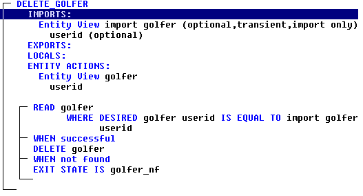 Add Action Diagram Statements