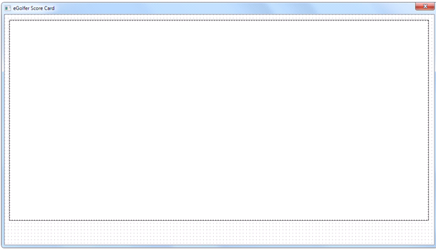 eGolfer Score Card Window after resizing