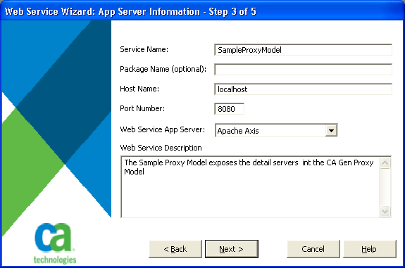 App Server Information panel