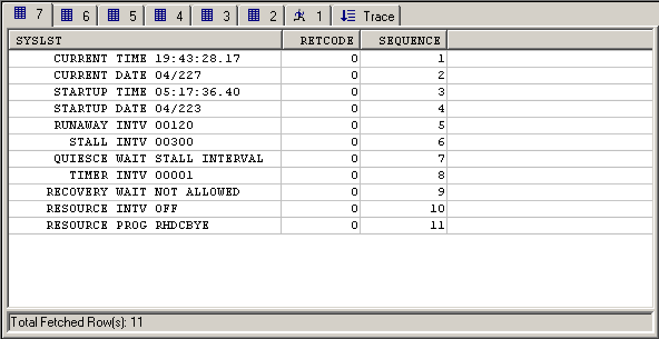 The Command Console Results pane displays the results of executing scripts.