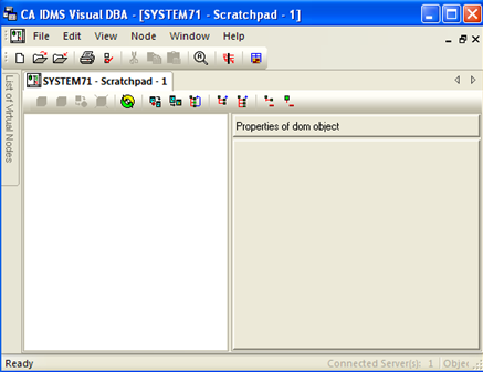 DOM Scratchpad command on the Node menu
