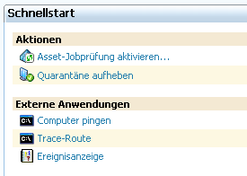 Screenshot der Intel AMT-Schnellstartoption