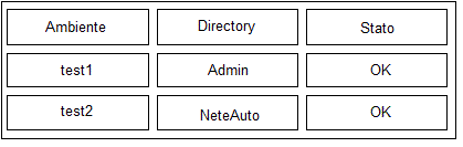 Mostra la pagina di stato dell'ambiente e directory di Identity Manager