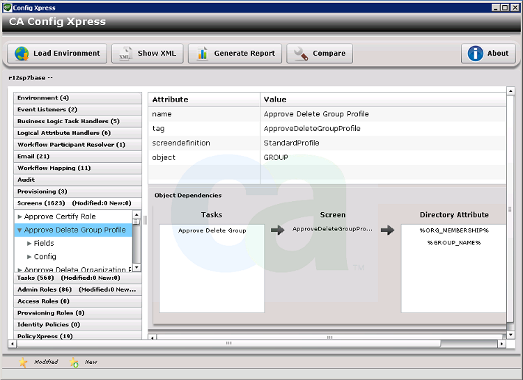 Screenshot of the Config Xpress tool